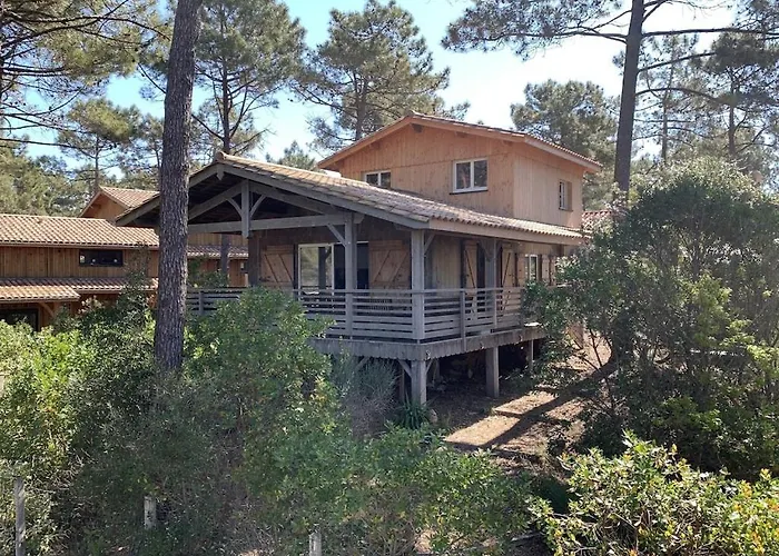 Maison Bois Dans La Foret De Carcans-plage
