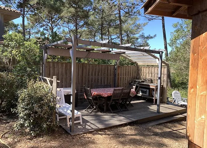 Maison Bois Dans La Foret De Carcans-plage Feriehus Carcans